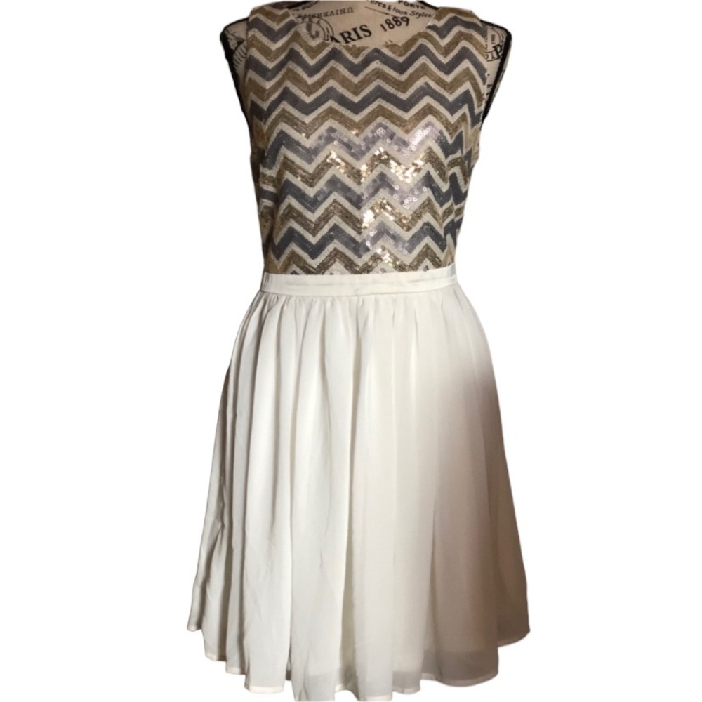 Sequin skater dress